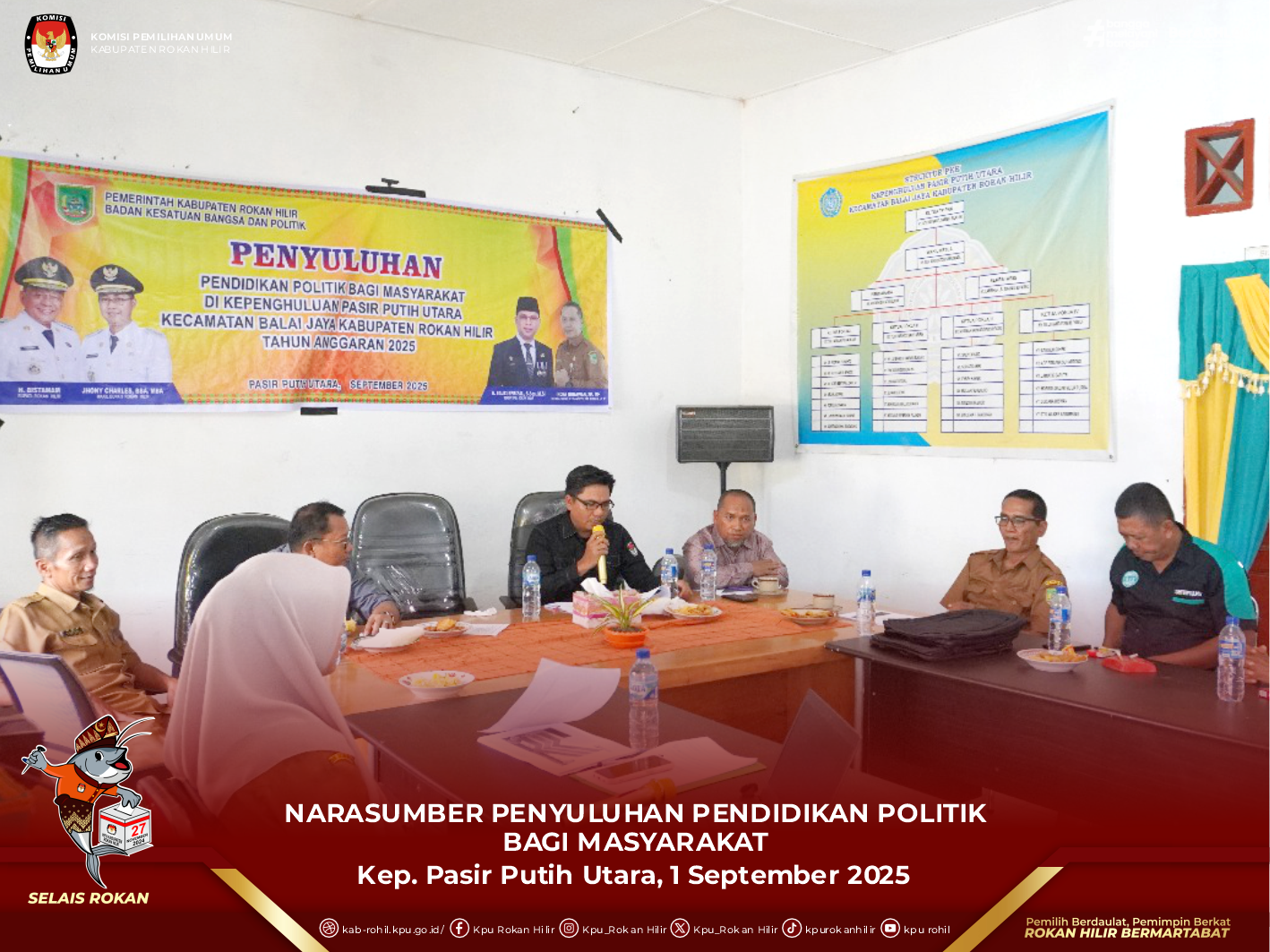 Anggota KPU Rokan Hilir, M. Mukhlis menjadi Narasumber